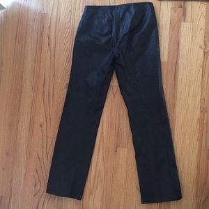 Black leather pants